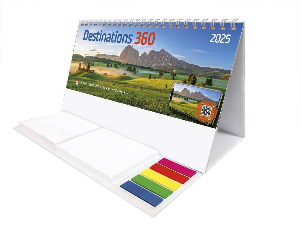 Destinations360 Note Station Desk Calendar