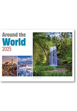 Around the World Postage Saver Calendar