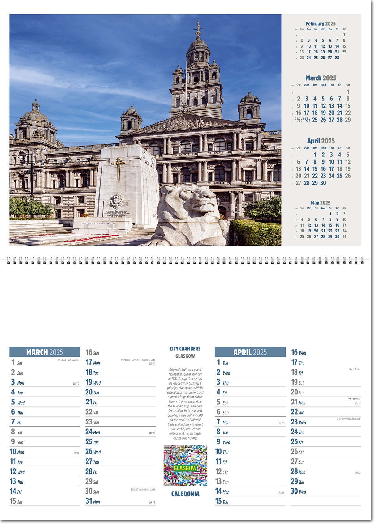 Caledonia Postage Saver Calendar
