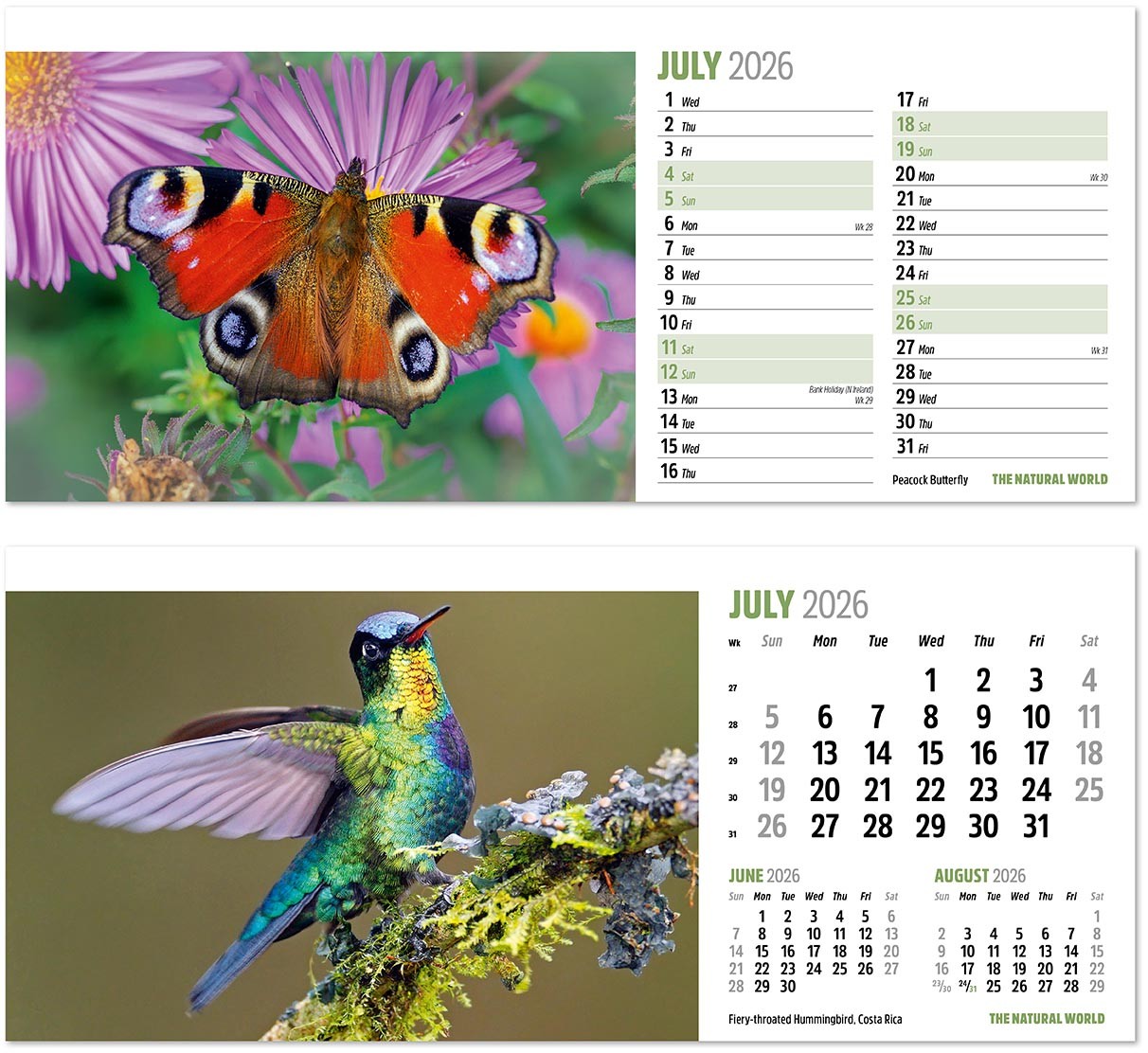 The Natural World Desk Calendar