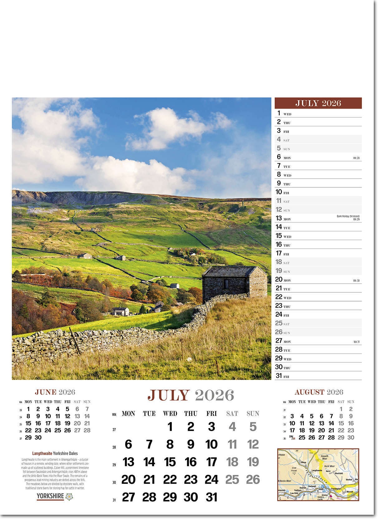 Yorkshire Calendar