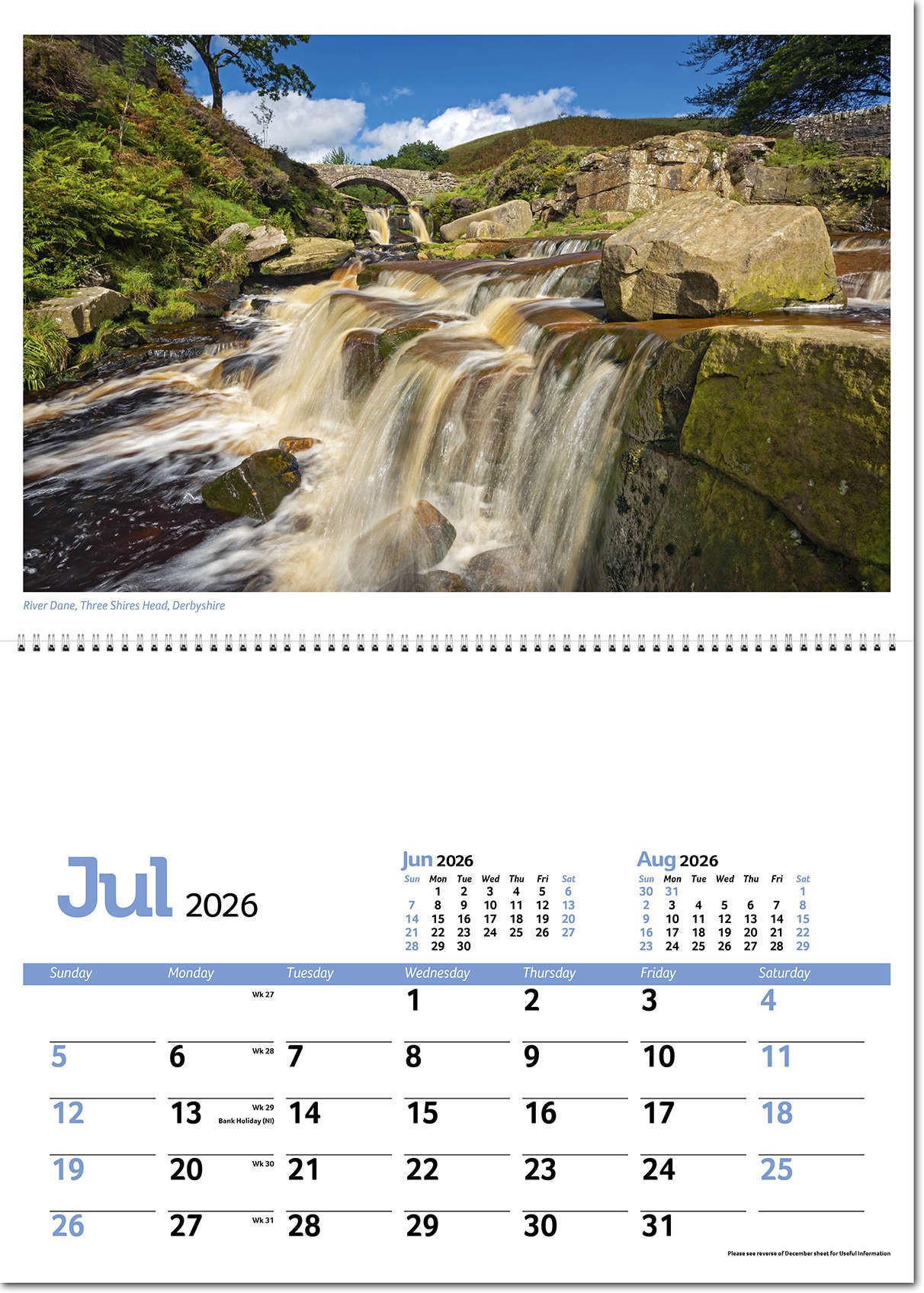 Beautiful Britain Postage Saver Calendar