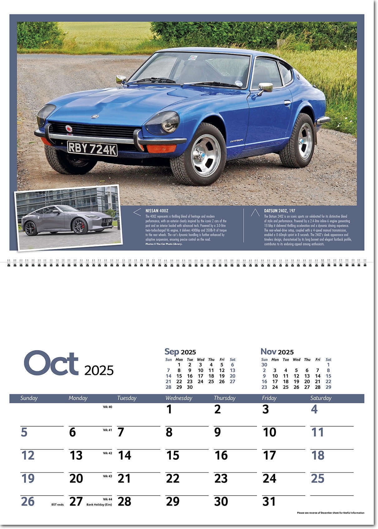 Classic Marques Past and Present Postage Saver Calendar