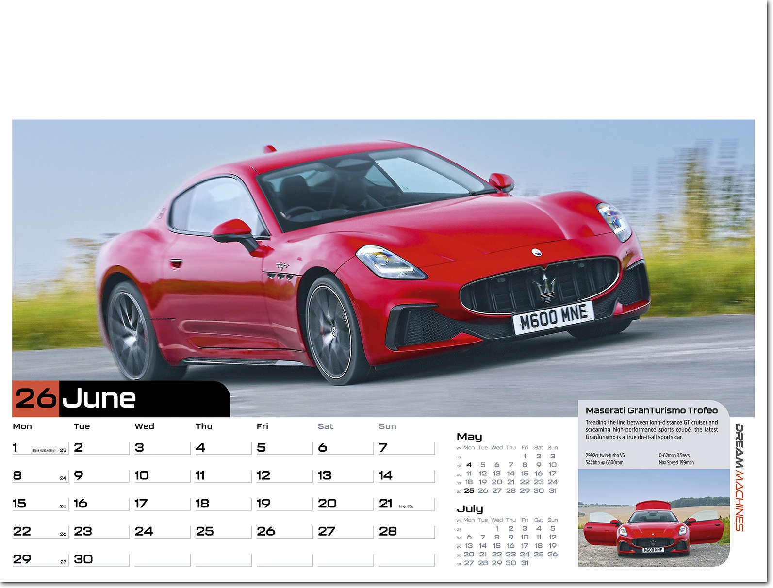 Dream Machines Wall Calendar