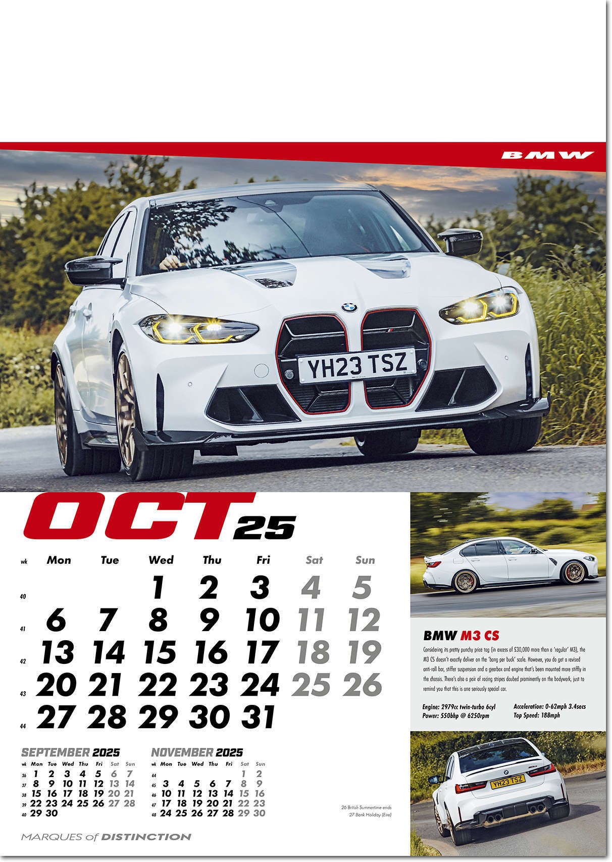 Marques of Distinction Wall Calendar