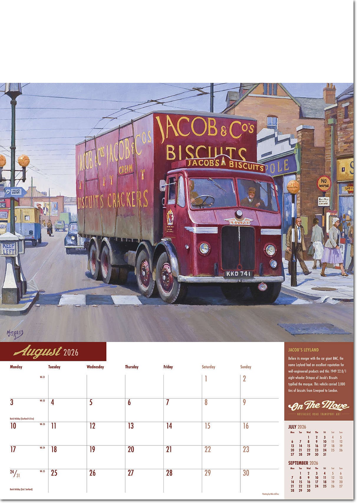 On the Move Wall Calendar