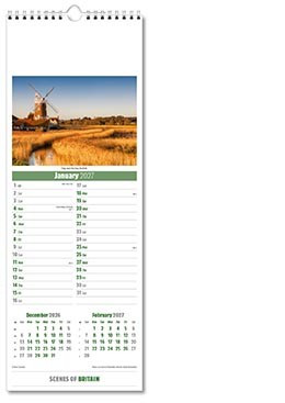 Slimline Scenes of Britain Calendar